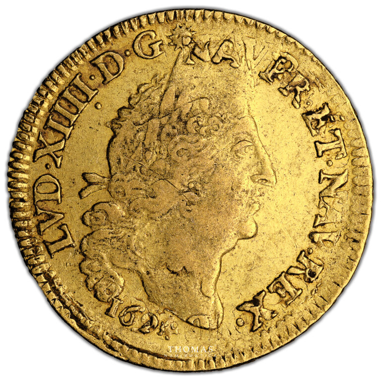 Monnaie France - Louis XIV - Louis d'or aux 4 L - 1694 A Paris-Avers