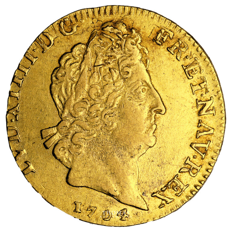 monnaie-france-louis-xiv-louis-dor-aux insignes - 1704-a-paris-avers