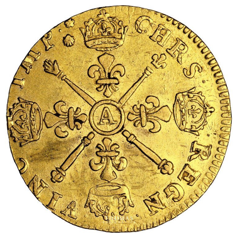 monnaie-france-louis-xiv-louis-dor-aux insignes - 1704-a-paris-revers