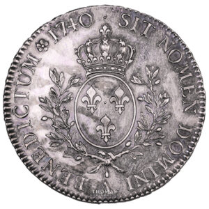 Monnaie France - Louis XV - Écu Argent - 1740 A Paris-Revers