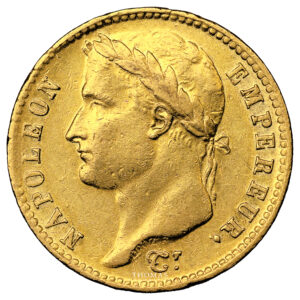 Monnaie France - Napoléon Ier - 20 Francs Or Tête Laurée - 1809 K Bordeaux-Avers