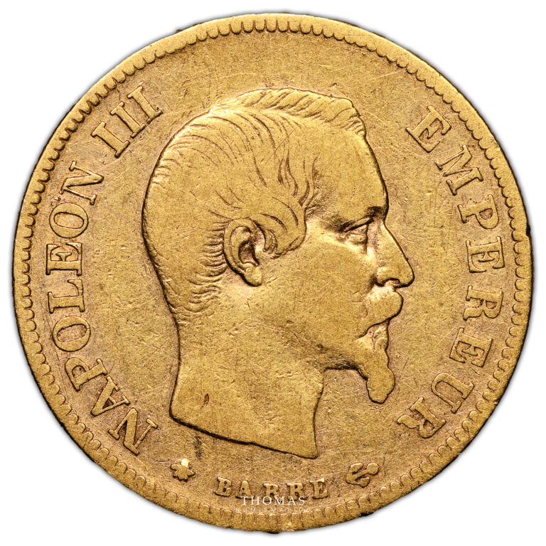 Monnaie France - Napoléon III - 10 Francs Or - 1855 BB Strasbourg-Avers