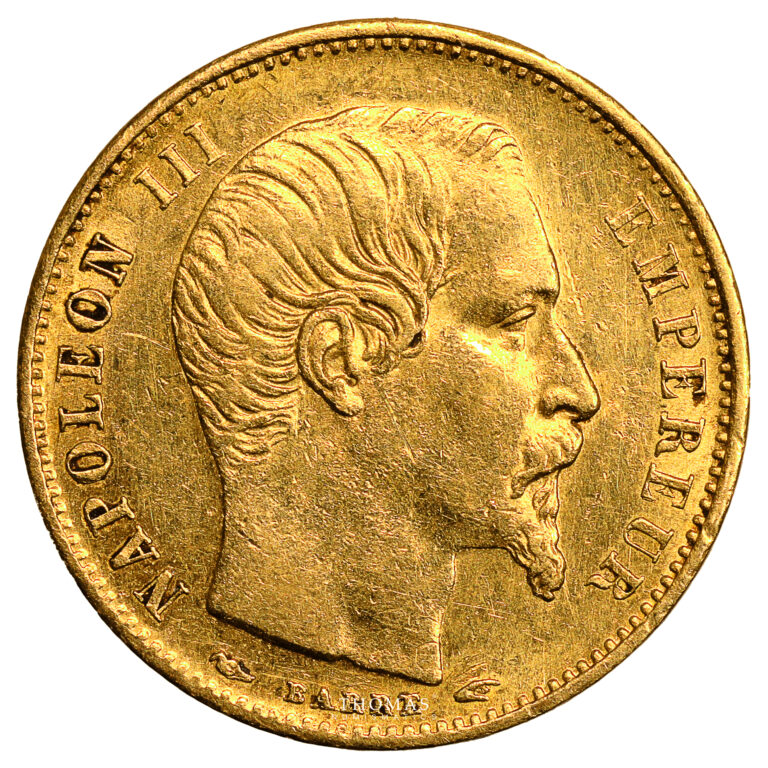 Monnaie France - Napoléon III - 5 Francs Or - 1854 A Paris-Avers