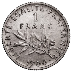 Monnaie France - Semeuse - 1 Franc Semeuse - 1900-Avers