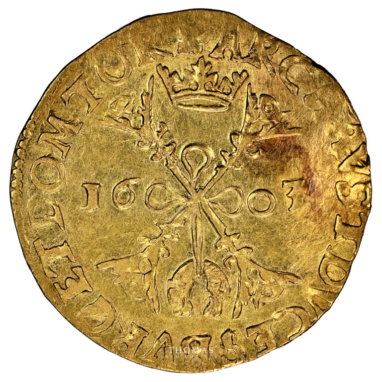 Pays-bas Flandre - Albert et Isabelle - 1603 Tournai - double albertin or revers NGC - Kempen Hoard