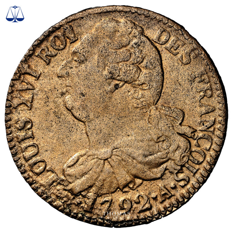 2 sols 1792 A NGC MS 64 BN avers