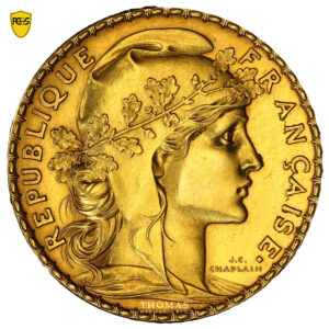 Gold 20 francs or piefort 1899 - PCGS SP 61 - obverse