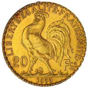 Gold 20 francs or piefort 1899 - PCGS SP 61 - reverse