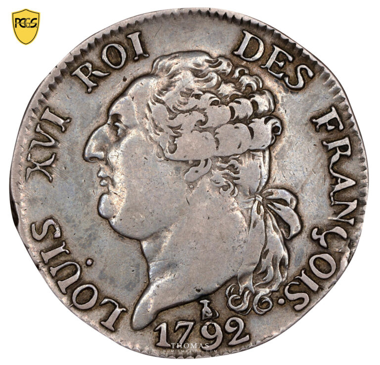 demi édu 3 livres 1792 T Nantes - avers