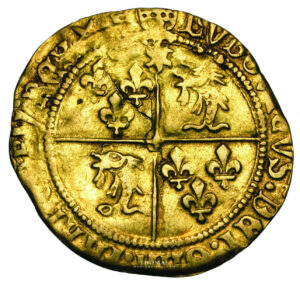 Louis XII - écu or dauphiné grenoble avers