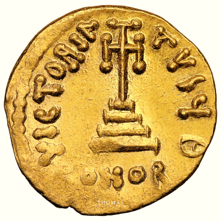Coin Byzantine - Heraclius and Heraclius Constantine - Gold - Solidus - Constantinople reverse