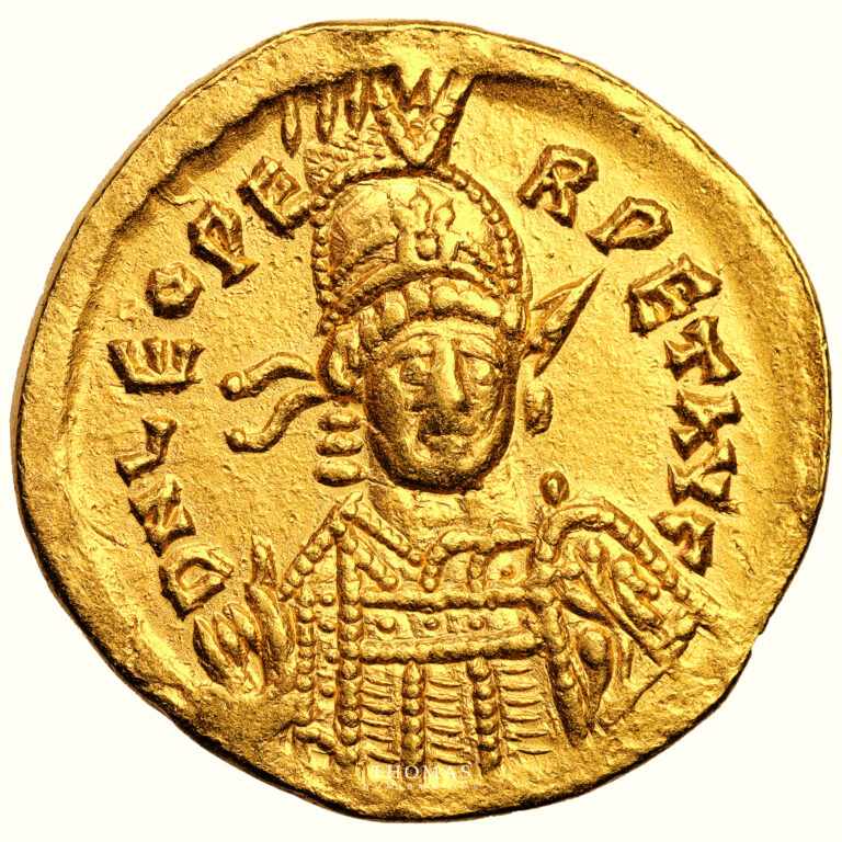 Coin byzantine- Leo I - Gold Solidus - Constantinople obverse