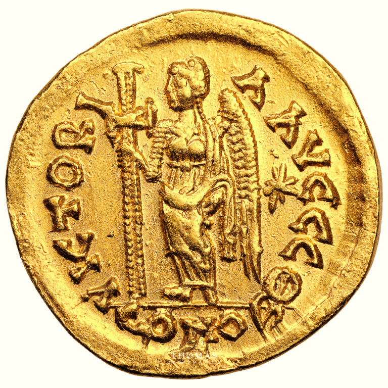 Coin byzantine- Leo I - Gold Solidus - Constantinople reverse