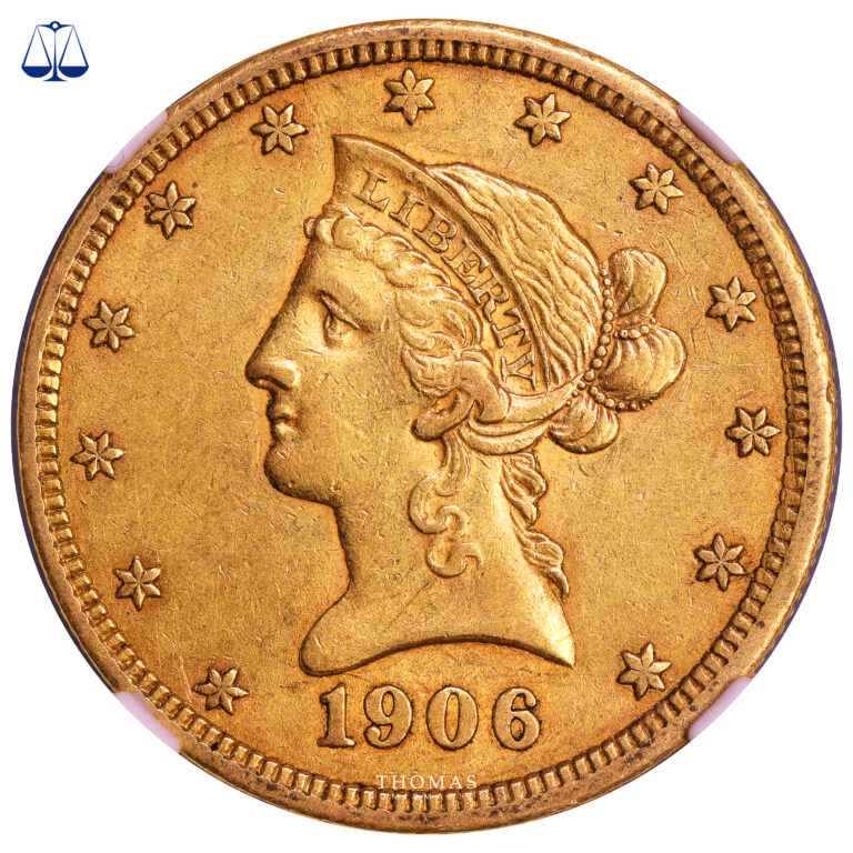 Monnaie États-Unis - 10 Dollars Or - 1906 D Denver - Trésor de Forrest Fenn NGC AU 55-Avers