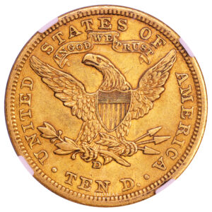 Monnaie États-Unis - 10 Dollars Or - 1906 D Denver - Trésor de Forrest Fenn NGC AU 55-Revers