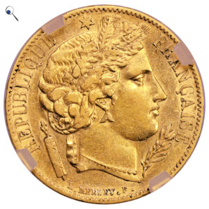 Coin France - Cérès - GOld - 20 Francs Or - 1849 A Paris - GENI XF 45 obverse