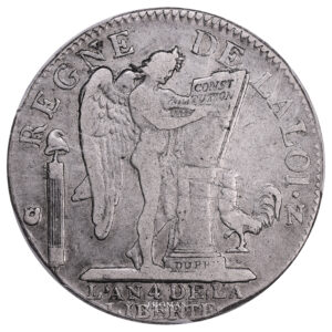 Coin France - Louis XVI - 1/2 Écu de 3 Livres - 1792 N Montpellier - Type François - PCGS VF 35 reverse