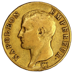 Monnaie France - Napoléon Ier - 40 Francs Or - 1806 U Turin - 58410 exemplaires-Avers