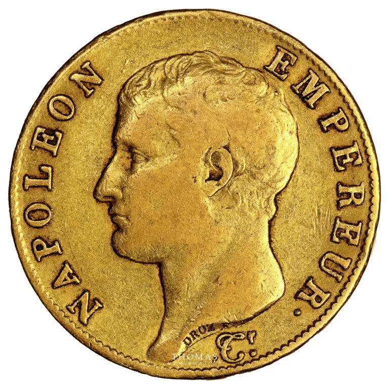 Monnaie France - Napoléon Ier - 40 Francs Or - 1806 U Turin - 58410 exemplaires-Avers