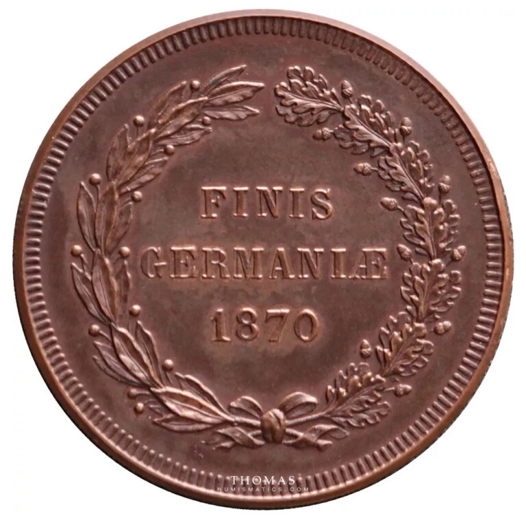 revers médaille satirique 5 francs germaniae