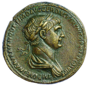 sesterce avers trajan