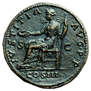 sesterce romae hadrien revers