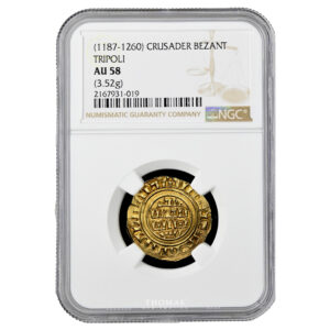 Tripoli besant or NGC AU 58 slab