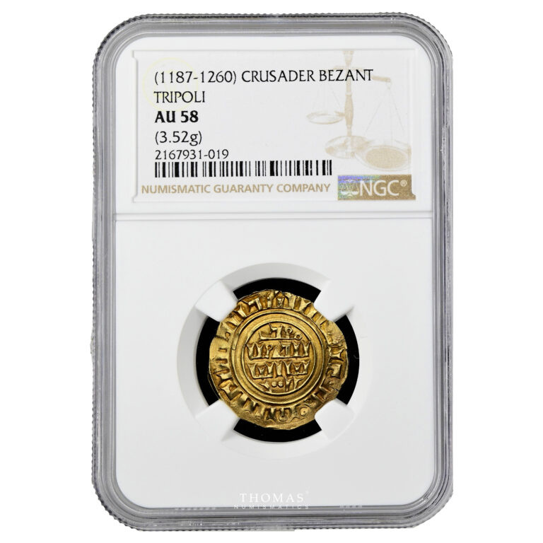 Tripoli besant or NGC AU 58 slab