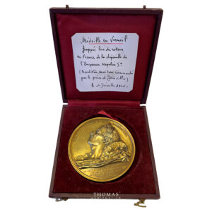 Médaille France - Napoléon Ier - Médaille en Vermeil-boiteouverte