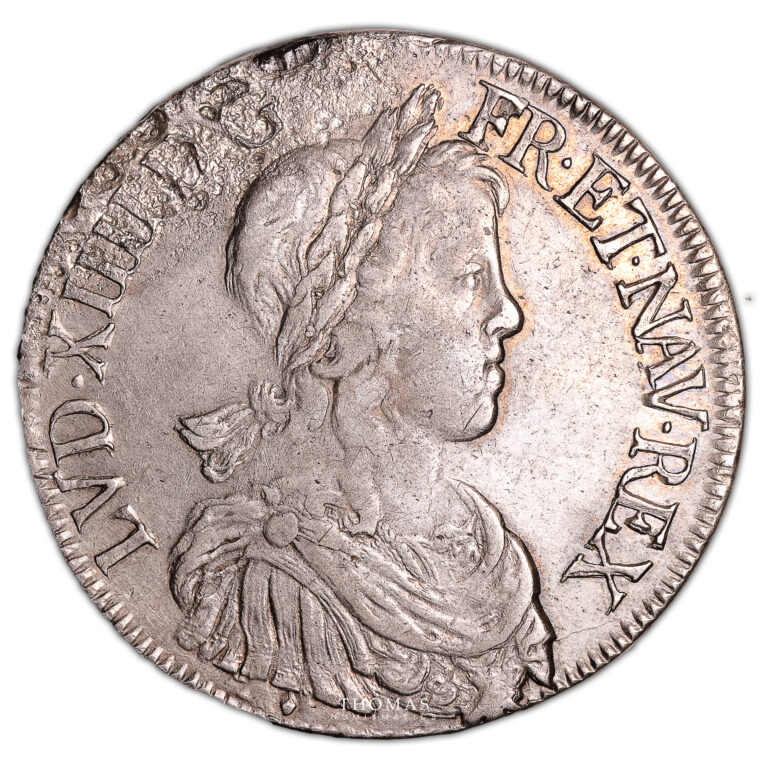 Monnaie France - Louis XIV - Écu à la mèche longue - 1649 & Aix-Avers