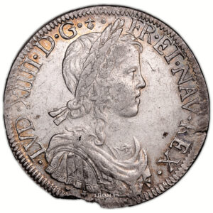 Monnaie France - Louis XIV - Écu à la mèche longue - 1653 O Riom-Avers