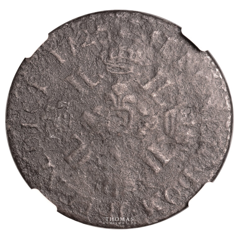 Monnaie France - Louis XVI - Écu aux 8L - Trésor Chameau - NGC Fine Details-Revers