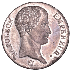 5 francs Napoleon III an 13 A - avers