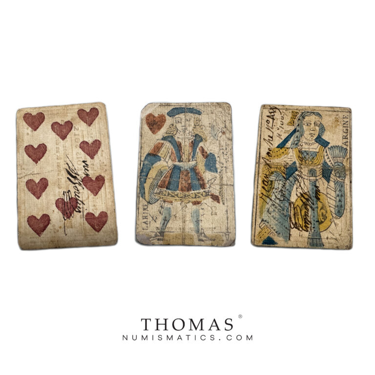 avers cartes à jouer billets de confiance Saint Maixent