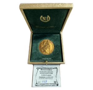 Coin France - Louis XIII - Modern Restrike Monnaie de Paris Gold - 10 Louis d'or - 1640 (1972) A Paris - PCGS MS 66 case