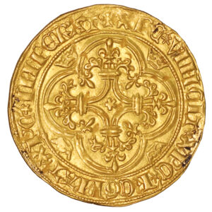 Coin France - Charles VI - Ecu d'or à la couronne - Saint-Andre de Villeneuve-les-Avignon reverse