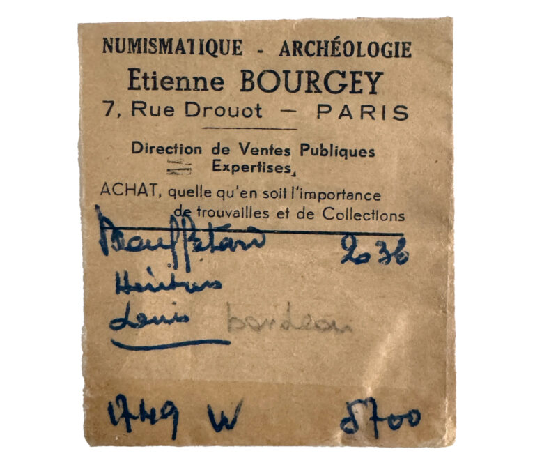 Louis XV - louis or bandeau 1749 W Trésor rue mouffetard certificat