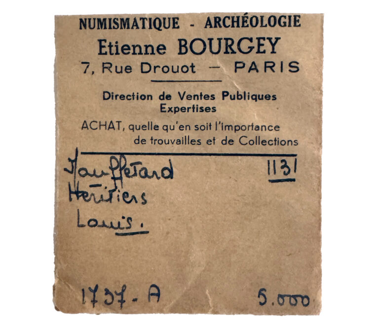 Coin France - Louis XV - Gold Louis d'or aux lunettes - 1737 A Paris - Treasure of rue Mouffetard tag