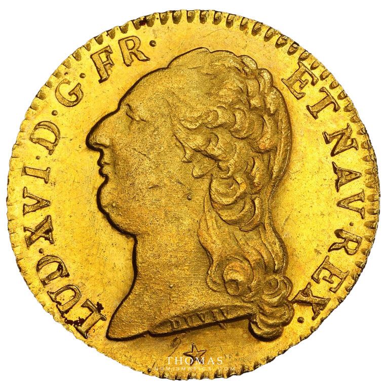 coin France - Louis XVI - Gold Louis d'or à la tête nue - 1789 W Lille obverse