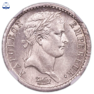 demi franc 1813 A NGC MS 66 avers