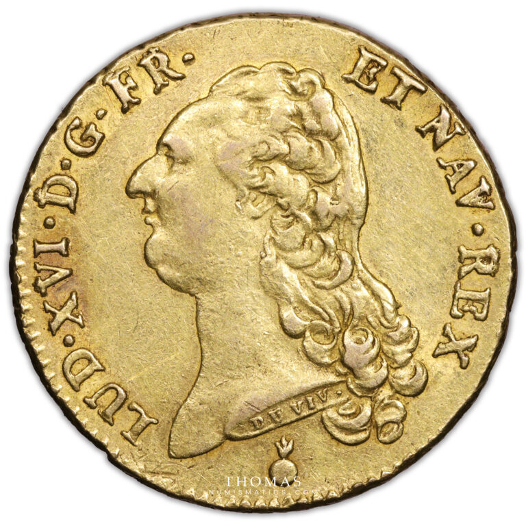 Coin France - Louis XVI - Gold - Double Louis d'or à la tête nue - 1788 AA Metz - The sauvionnières Hoard obverse