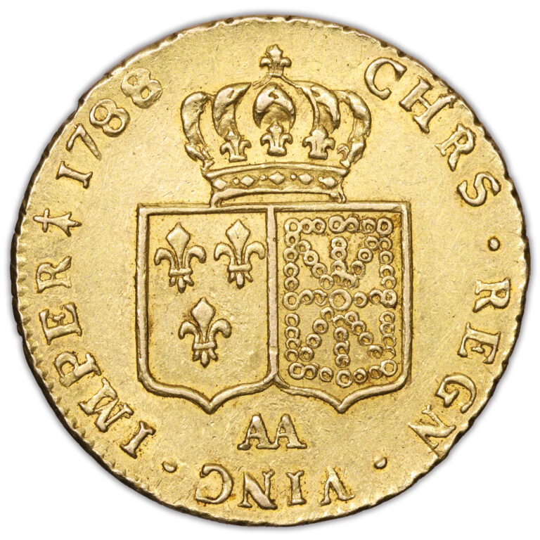 Coin France - Louis XVI - Gold - Double Louis d'or à la tête nue - 1788 AA Metz - The sauvionnières Hoard reverse