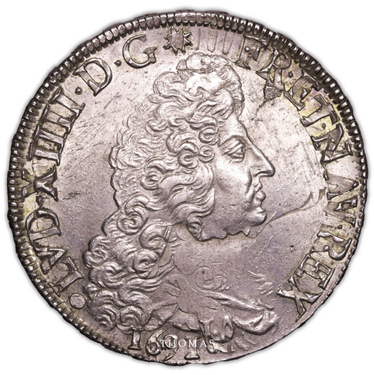 Coin - France Louis XIV - Écu aux 8L - 1691 G Poitiers obverse