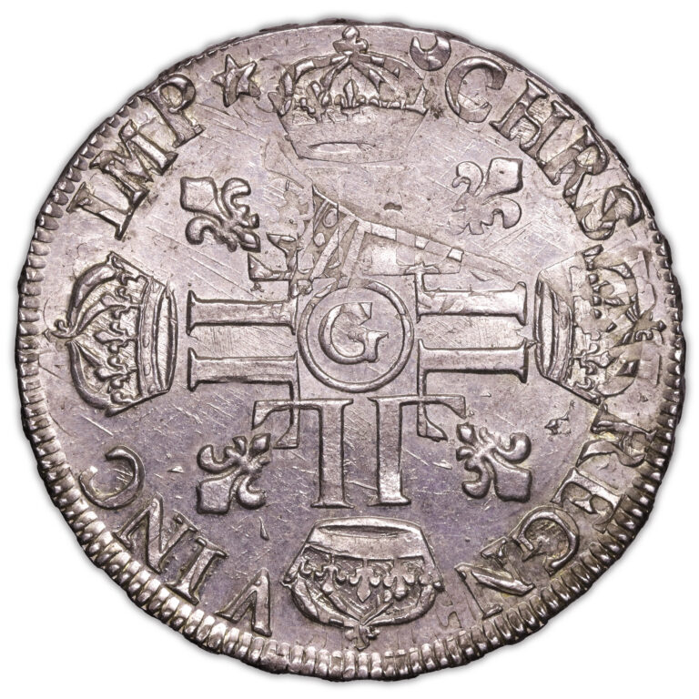 Coin - France Louis XIV - Écu aux 8L - 1691 G Poitiers reverse