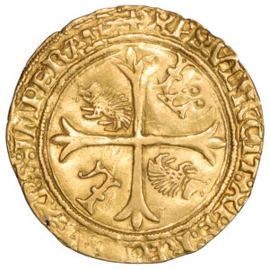 ecu or porc epics Bayonne reversCoin France - Gold - Écu d’or aux porcs-épics - Bayonne reverse