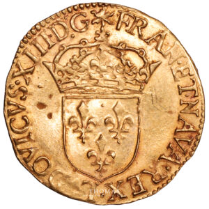 Louis XIII ecu or au soleil avers