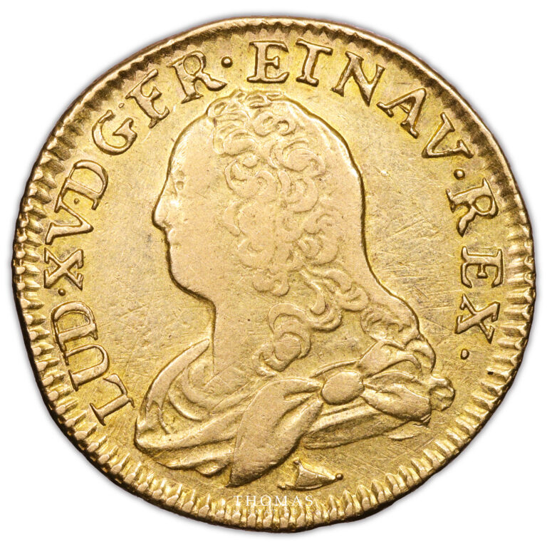 Coin France - Louis XV - Gold - Louis d'or aux lunettes 1737 I Limoges - 7914 examples obverse
