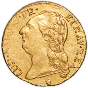 Coin France - Louis XVI - Gold - Louis d'or à la tête nue - 1788 I Limoges - 35 629 examples obverse