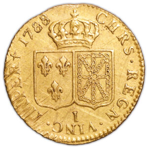 Coin France - Louis XVI - Gold - Louis d'or à la tête nue - 1788 I Limoges - 35 629 examples reverse