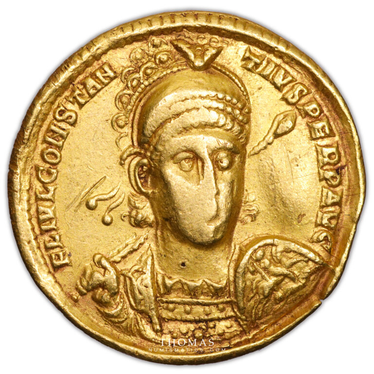 Constantius II - Gold Solidus - Antioch - 10th officina obverse